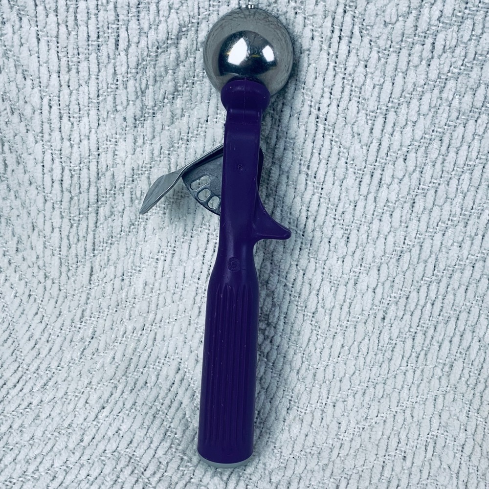 Vollrath Ice Cream Disher Purple 47147 Stainless Steel‎ Thumb Action Scoop USA - Picture 7 of 7